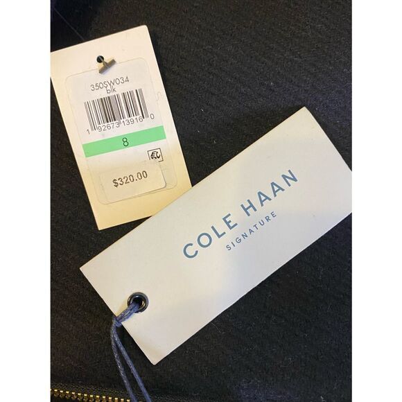 NWT Cole Haan Duffle Wool Blend Coat with Zipper and Taggle Lock Front Closure - Picture 9 of 10